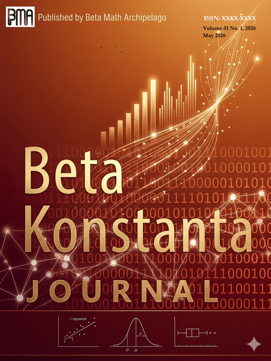 					View Vol. 1 No. 1 (2026): Beta-Konstanta : Journal of Statistical Science and Data Analytics
				